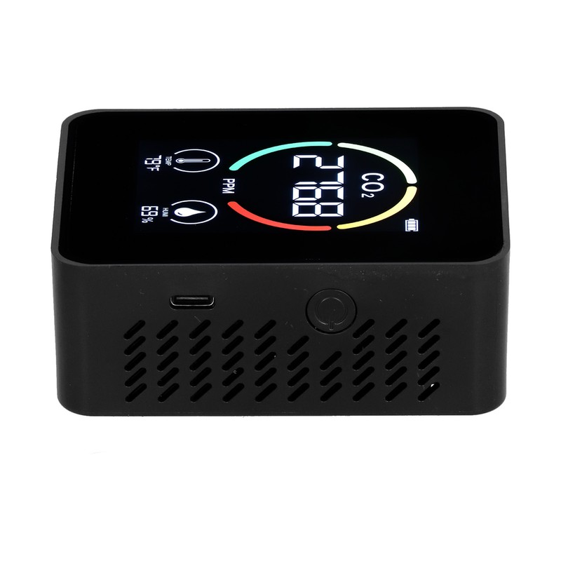 Carbon Dioxide Detector Semiconductor USB Charging LCD Temperature Humidity Detection
