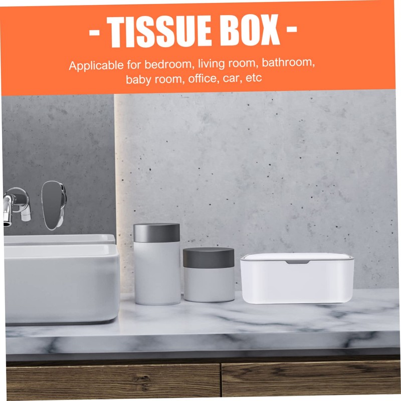 KONTONTY Wet Dry Tissue Box Holder Safe Non-Slip Material Perfect