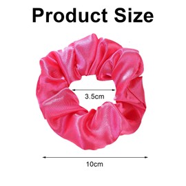 12 Pcs 80s Neon Scrunchies Bulk for Hair Soft Hair Scrunchies with Thick Elastic Bands Bobbles 80s Neon Hair Accessories for Women Girls Ties Ropes Color Ponytail Scrunchy for Party, 6 Solid Colors
