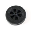 Wheel 7 Inch Plastic Black Blow Molded (G437-0037-W1)