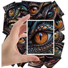 Large Stickers 24 pcs (2.5"x3.5" Each) Dragon Eye Vintage Postcards Book Illustrations Reprint