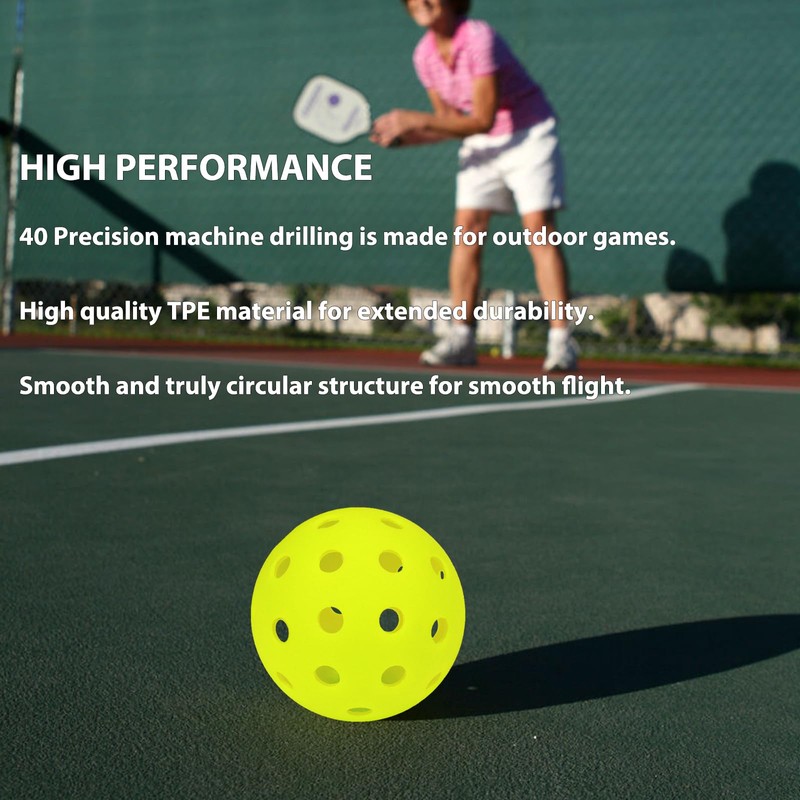 Gokano 12-Pack Premium Pickleball Balls