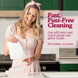 Glory Days Biodegradable Dish Wipes - 50 Count Pre-Soaped Plant-Based Cloths for Travel Camping & Everyday Use Eco-Friendly & Vegan