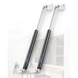ARANA 20 inch 300 N/67 LB Gas Struts Shocks with Mounting Bracket, 20" Lift Support Spring Props for Hatch Trailer Roof Trap Door TV Cabinet Box Lid Camper Bed Cover (Fit 55-75lbs Lid), 2Pcs