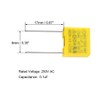 uxcell Polypropylene Film Safety Capacitors 0.1uF 275VAC X2 MKP 10