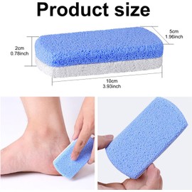 2 Pcs Glass Pumice Stone for Feet – Professional Callus Remover for Smooth, Soft Feet – Durable & Hygienic Foot Exfoliator for Hard Skin – Ideal for at-Home Pedicures & Spa Treatments