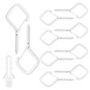 Screw Hooks, Pack of 10 Ceiling Hooks, Eyelet Screw, Wall