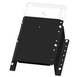 VELCKING MJ-1-DP Jack Plate 4'' Setback Small Engine Jack Plate Adjustable Outboard Engine Jack Plate for Boats, Up to 35HP, Manual Height Adjustment, Includes Mounting Hardware (Black)