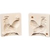 German Hand Made Finely Carved 2 Piece Butter Mold Rooster