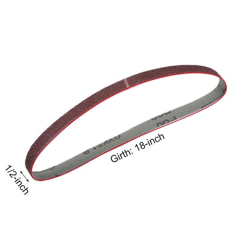 sourcing map 1/2-inch X 18-inch(13mm X 455mm) Sanding Belt 80
