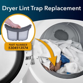 Electrolux Dryer Lint Filter Assembly 5304513574 LINT TRAP- Electrolux Dryer Lint Screen Replacement Filter Trap Assembly Replacement for Electrolux/Frigidaire Clamshell Dryer Filter - Pre Retrofit
