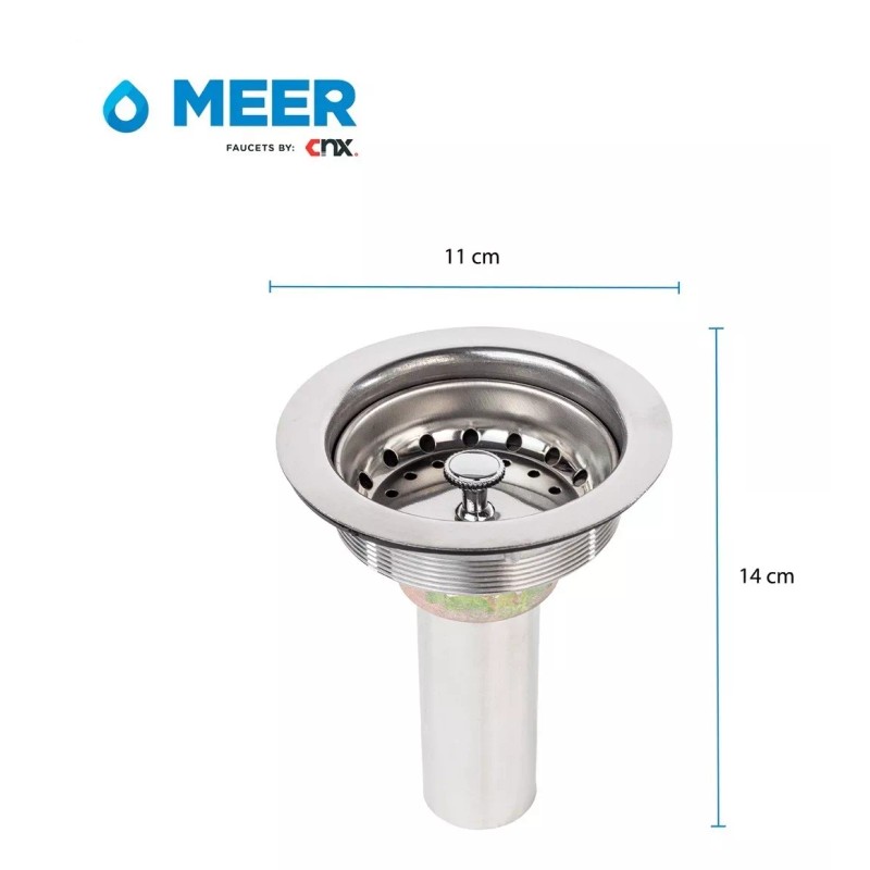 Cnx Contra Canasta Con Extensión De Acero Inoxidable