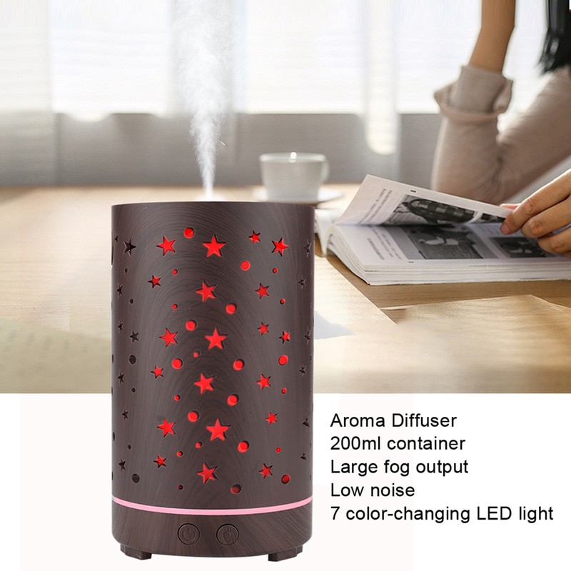 Desktop Humidifier Aroma Air Diffuser Aromatherapy Mist Humidifier With Night