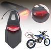 Karun Motorcycle LED Enduro Tail Lamp with Red Lens License