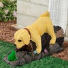 Noegrus Real Dog Gutter Downspout Extender Statue, Garden Animal Decor