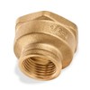 Brass Reducing Coupling 1/2" Female x 1" Female Construction NPT