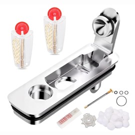 6-Piece Accessory Set for Lighters - Metal Gas Insert, Flints, Cotton Wool and Tool, Compatible Repair Kit Against Evaporation, Replacement Parts