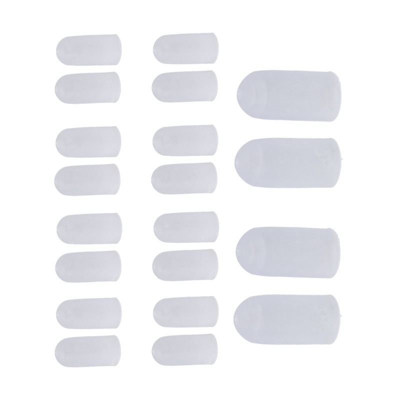 10 Pairs Toes Protector Soft Silicone Prevent Friction Different Size