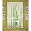 Today's Curtain Hellina Tapework Window Panel Pair and Tieback, 63-Inch,