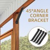 Rasugarlary 11 x 3'' Inside Mount 45-Degree Angle Bracket, 8