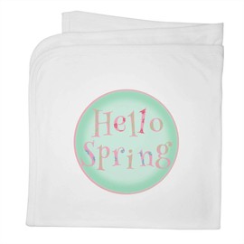 Azeeda 'Hello Spring' Cotton Baby Blanket/Shawl (BY00039822)