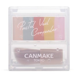 Canmake Pastel Veil Concealer 01, Light Beige, 0.06 oz (1.85 g), Powder Concealer, Color Control, Moist