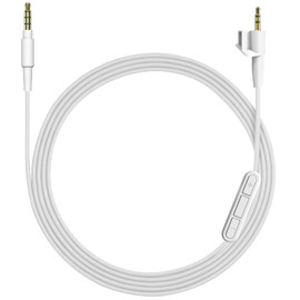 Geekria Audio Cable with Mic Compatible with Bose Around-Ear AE2, AE2i, AE2w Cable, 2.5mm Aux Replacement Stereo Cord with Inline Microphone and Volume Control (5.6 ft/1.7 m)