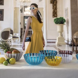 Guzzini Dolcevita Green Bowl Medium 7.9 inches (20 cm) Bio-Based Plastic Emerald Indoor Outdoor Serveware