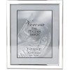 Lawrence Frames Silver Plated Metal With White Enamel Picture Frame, 8