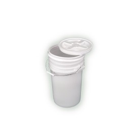 Bucket Kit, Two White 6-Gallon Buckets with White Gamma Seal Lids
