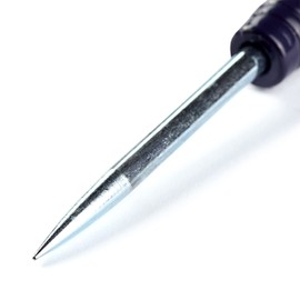Prym Awl with Point Protector, Silver, Griff pflaumenblau, 1 Stück