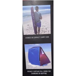 Body Glove Beach Tent Square Pop Up Shelter Tent 70.87" x 61.42"  - Ombre Sunset