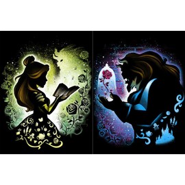 Youtheart Diamond Painting Beauty and Beast Diamond Art Belle 5D Full Drill Cross Stitch Embroidery Kits (2 Packs)