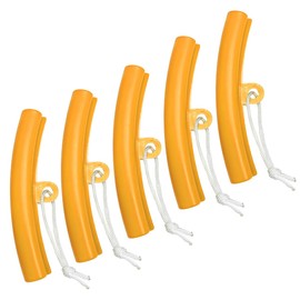KVAEY 5 PCS Car Tire Changing Rim Protector, Flexible Anti-Scratch Fixing Tyre Rim Protective Cover, Perfect Arc Fit Wheel Changing Rim Edge Savers for Cars SUVs Motorcycle (Yellow)