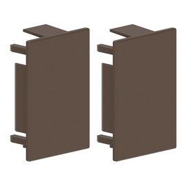 Habengut End Caps for Mounting the Cable Duct 40 x 60 mm, Brown