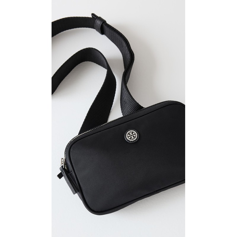 Tory Burch Women's Virginia Belt Bag, Black, One Size