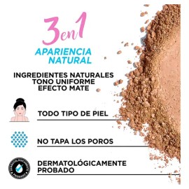 Maquillaje en Polvo Ponds Angel Face Tono Natural 2, Mate y de Larga Duración                                                                         