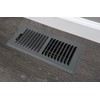 Rocky Mountain Goods 4” X 10” Dark Grey Floor Register