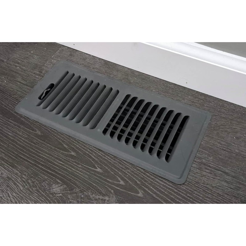 Rocky Mountain Goods 4” X 10” Dark Grey Floor Register