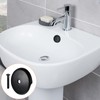 3-1/8" Bathtub Overflow Drain Cover, Single Hole Tub Overflow Drain
