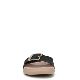 Dr. Scholl's Shoes Women's All Right Slide Sandal, Black Tumbled, 7