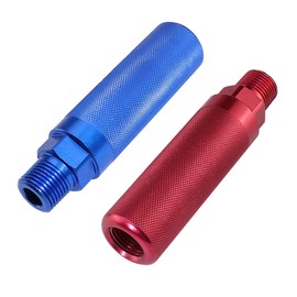 KOOTANS Glad Hand Handles Anodized Aluminum Gladhand Grips Glad Hand Extension Handle Set Red Blue for Truck and Trailers Easier Coupleling