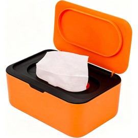 1 Caja Para Toallitas Humedas, Porta Toallitas Humedas Con Tapa De Seguridad Para Estaciones De Cambio De Pañales, Acabado De Guardería, Parejas De Pañales, Familias Con Bebés y Niños Pequeños