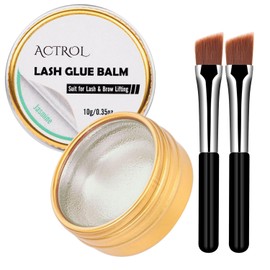 Lash Lift Glue Balm Eyelash Lifting Perm Jasmine Strong Hold Lash&Brow Perm Glue Balm Eyebrow Glue Adhesive Powerful Sticky Brow Lamination 0.35Oz/10G