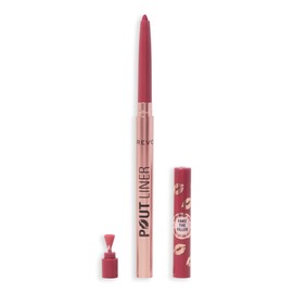 Revolution Beauty London, Pout Bomb Plumping Lip Liner, Long-Lasting Lip Shaper with Hyaluronic Acid & Vitamin E, Vegan & Cruelty-Free, Light Mauve