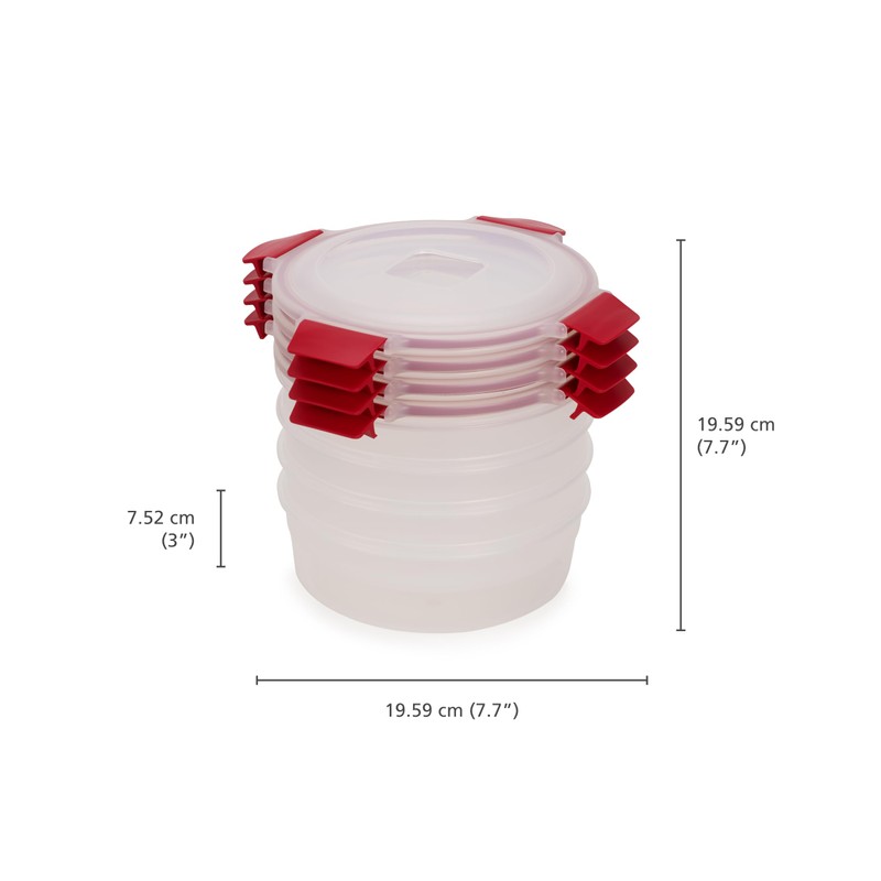 Joseph Joseph Nest Lock 8-piece Plastic BPA Free Round Food