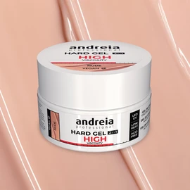 Andreia Two Phase Gel for Nails 2 in 1 Professional for Nails with LED and UV High Viscosity for Hard and Strong Nails Nail Reconstruction Gel Nude 44g