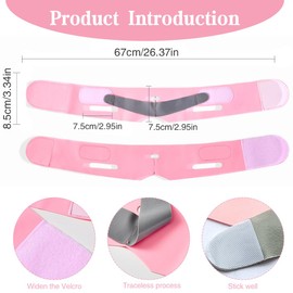 XOXVURI V Face Masks Reusable V-Line Mask Face Slimming Belt for Double Chin and Saggy Face Skin Jawline Mask