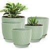 LESOASIS Plant Pots 10/9/8/7.5/7 inch Flower Pots, Set of 5
