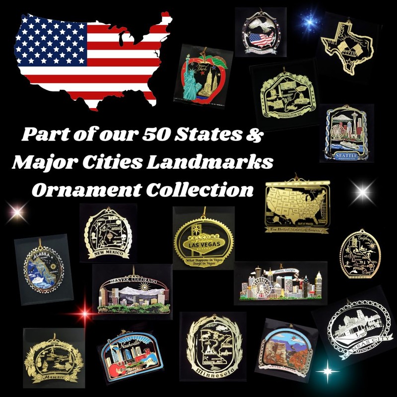 The White House Brass Christmas ORNAMENT Souvenir Gift